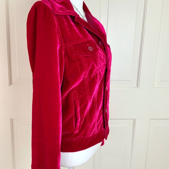 Givenchy pink velvet button up  jacket - Picture 3 of 16